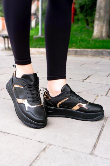 Bluefeet BF59SS Siyah Sarı Kadın Spor Kalın Taban Ayakkabı