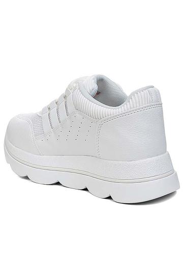 Bluefeet Flt Beyaz Kalın Topuk Günlük Kadın Spor Ayakkabı