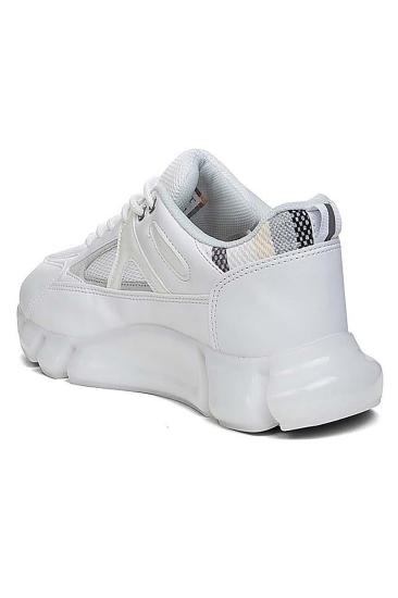 Bluefeet Flt Beyaz Parçalı Topuk Günlük Kadın Spor Ayakkabı