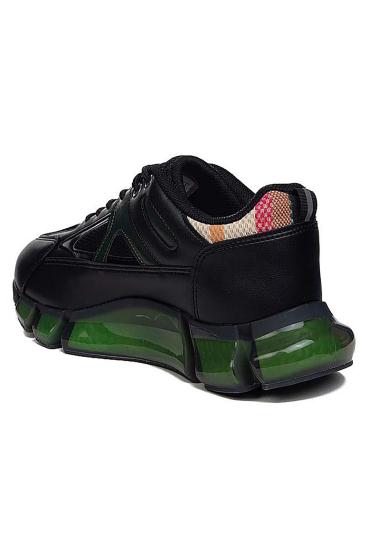 Bluefeet Flt Yeşil Parçalı Topuk Günlük Kadın Spor Ayakkabı