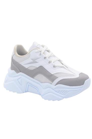 Bluefeet Mf0204 Beyaz Gri Günlük Kadın Spor Ayakkabı