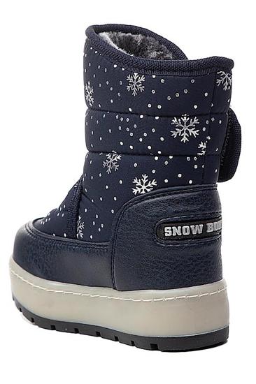 Bluefeet B356F Lacivert Cırtlı Bebe Kız Çocuk Kar Botu Ayakkabı