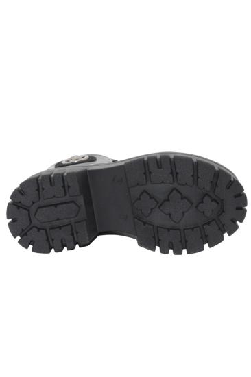 Bluefeet 3086 Siyah Fermuarlı Bağcıklı Kadın Bot Ayakkabı