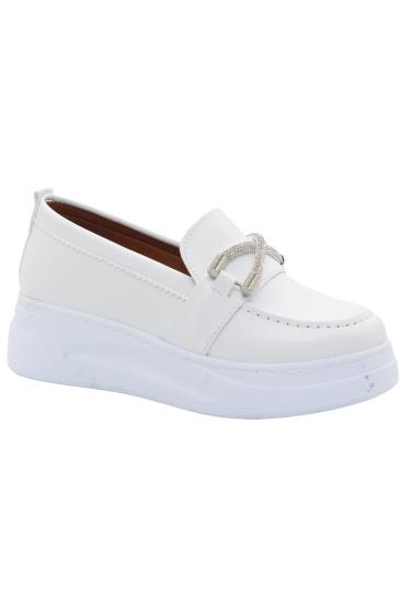Bluefeet BF0985 Beyaz Yüksek Taban Kadın Günlük Ayakkabı