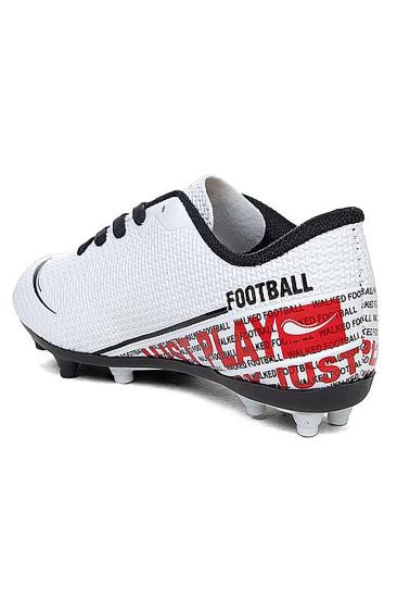 Bluefeet 233 Beyaz Krampon Erkek Çocuk Futbol Spor Ayakkabı