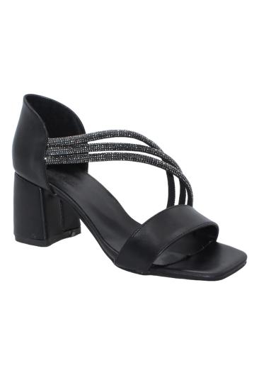 Bluefeet K037 Siyah Günlük 6 Cm Klasik Topuk Kadın Ayakkabı