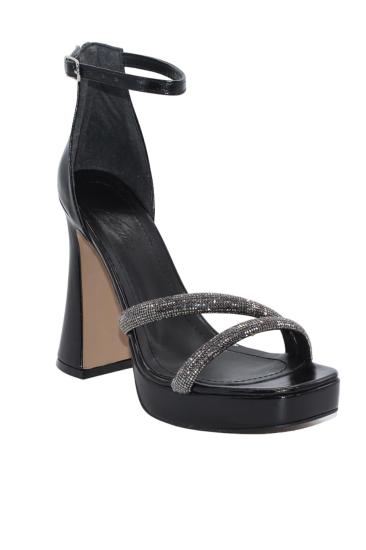 Bluefeet K052 Siyah 12 Cm Platform Topuklu Kadın Ayakkabı