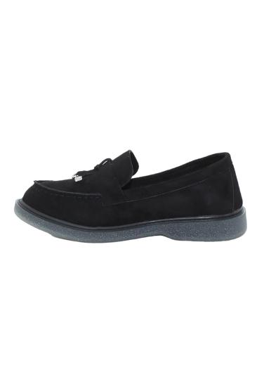 Bluefeet G058 Siyah Süet Kauçuk Taban Kadın Günlük Ayakkabı