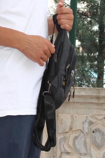 Bluefeet Svt16 Siyah Su Geçirmez Kanvas Body Bag Sırt Çantası