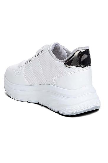 Bluefeet Acp Beyaz Gümüş Cırtlı Günlük Kadın Spor Ayakkabı