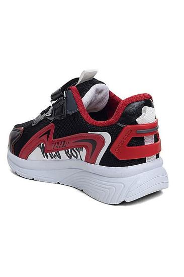 Bluefeet Vln Siyah Kırmızı Fileli Erkek Çocuk Spor Ayakkabı