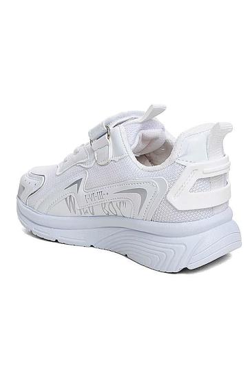 Bluefeet Vln Beyaz Gümüş Fileli Erkek Çocuk Spor Ayakkabı