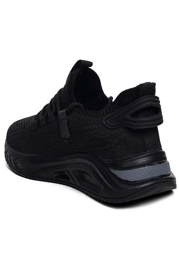Bluefeet Mjp Siyah Fileli Rahat İç Taban Erkek Spor Ayakkabı